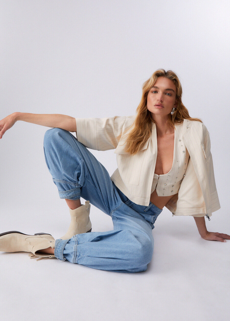 jeans harem a vita alta