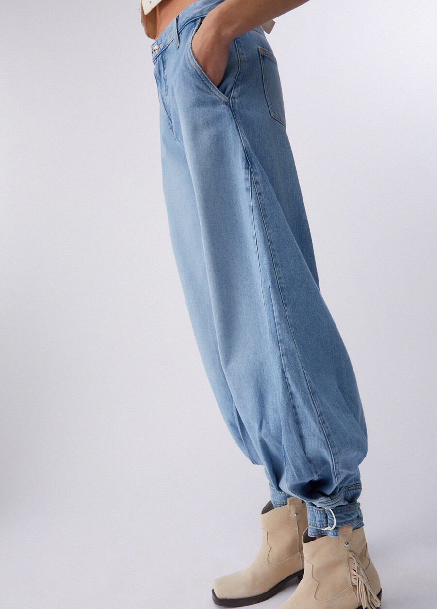 jeans harem a vita alta