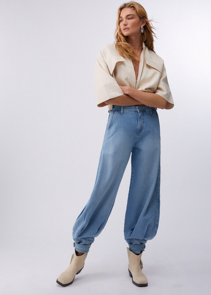 jeans harem a vita alta