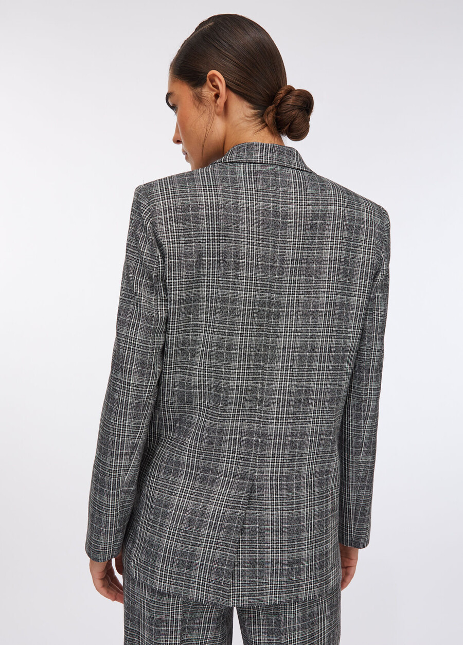 blazer glen plaid