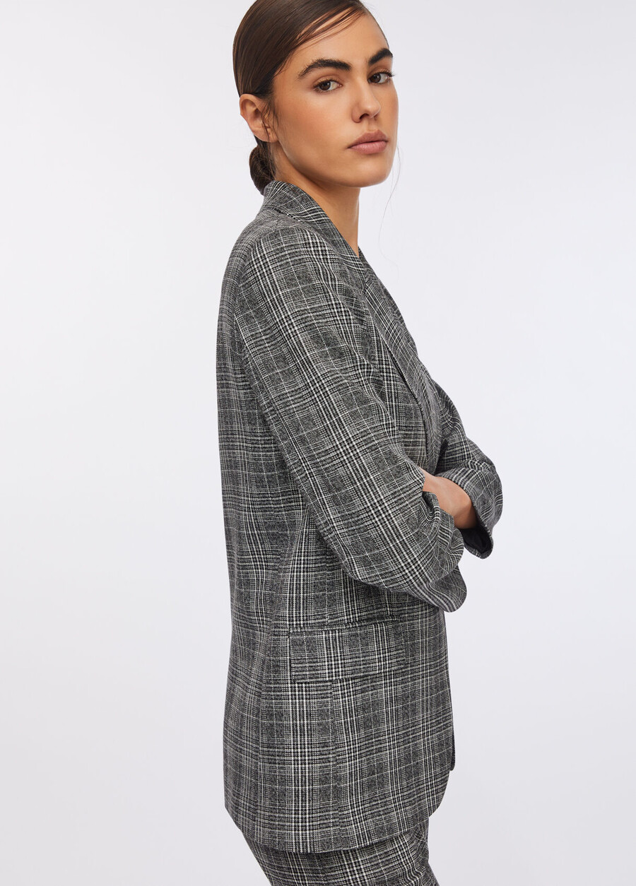 blazer glen plaid