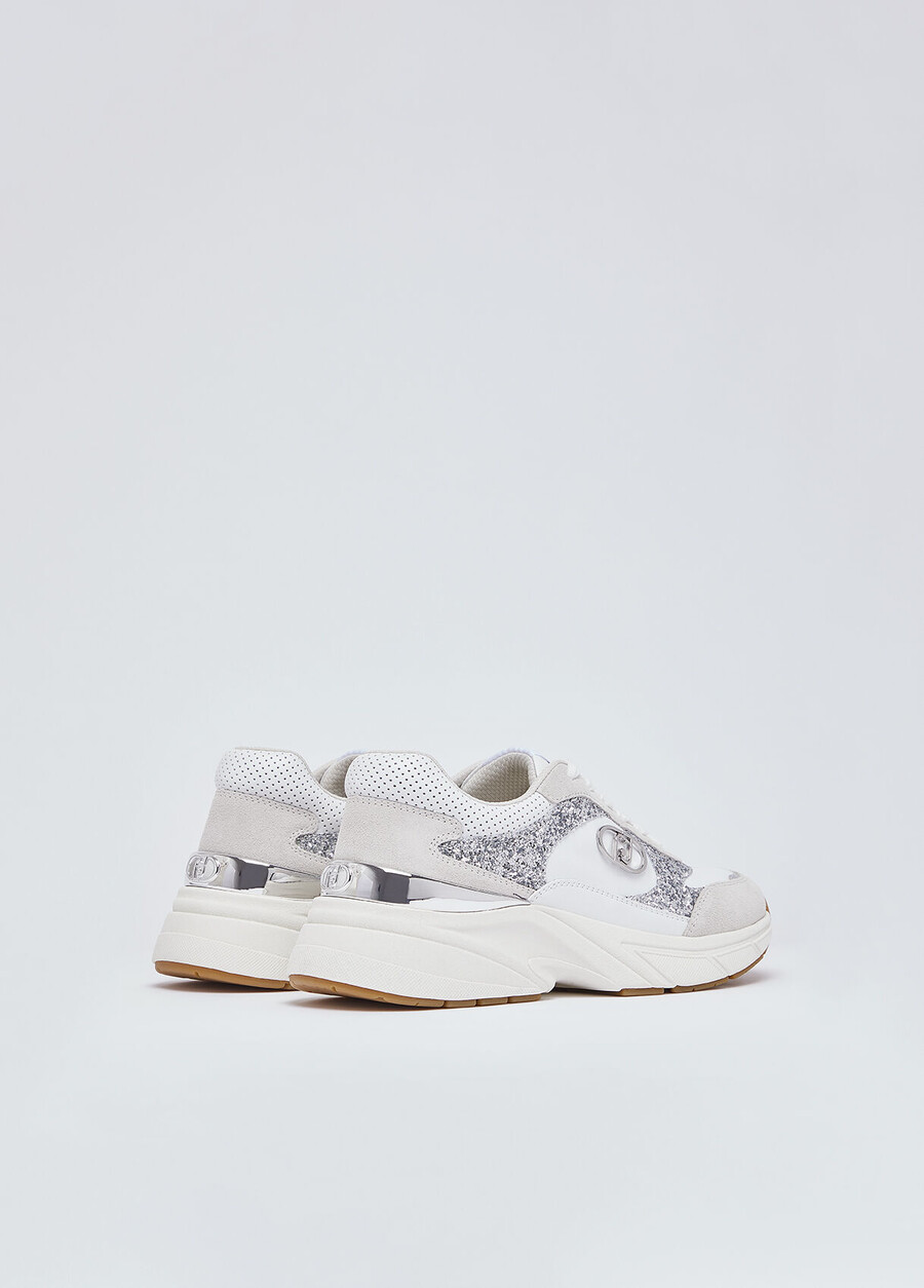 sneakers con dettagli glitterati