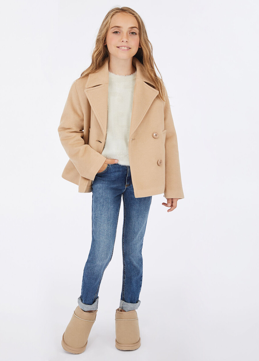 jeans in cotone a vita alta