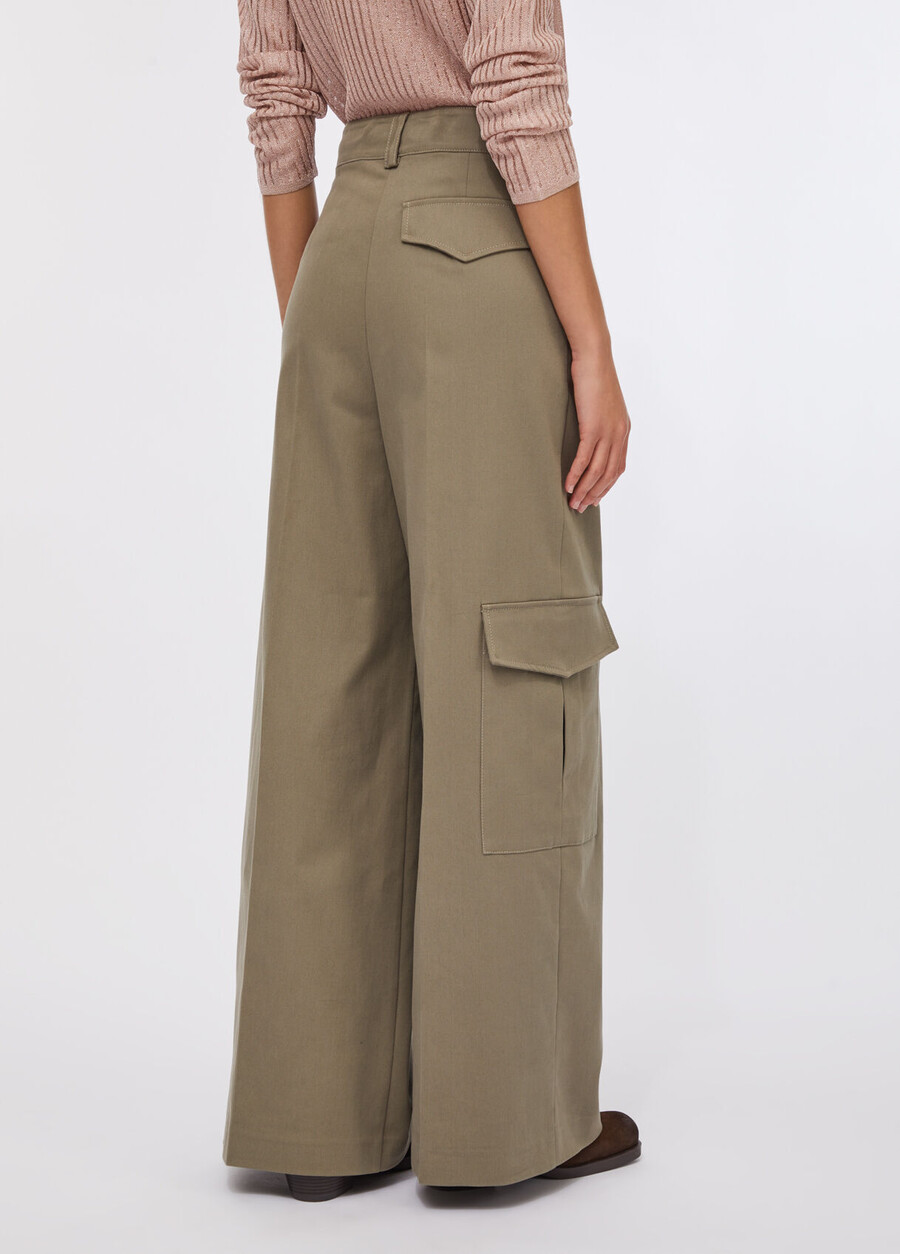 pantaloni cargo in cotone