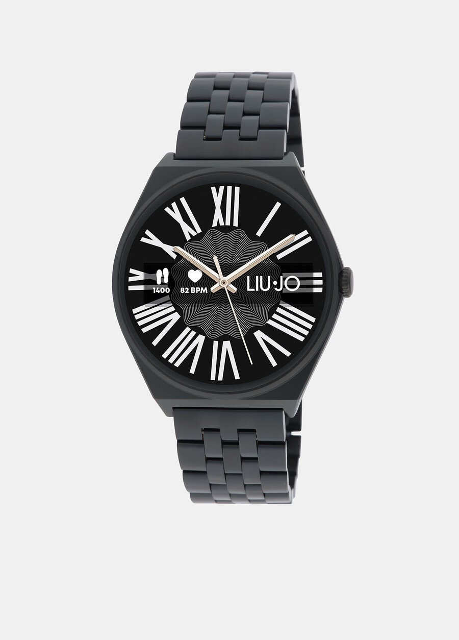 smartwatch con cinturino in pelle