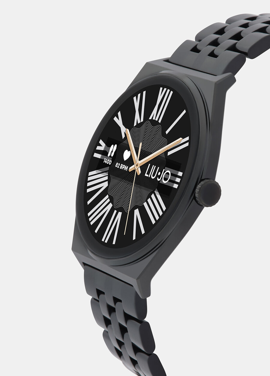 smartwatch con cinturino in pelle